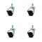 Service Caster 2 Inch Bright Chrome Hooded Grip Ring Ball Casters, 4PK SCC-GR01S20-POS-BC-716-4 - alternate 1